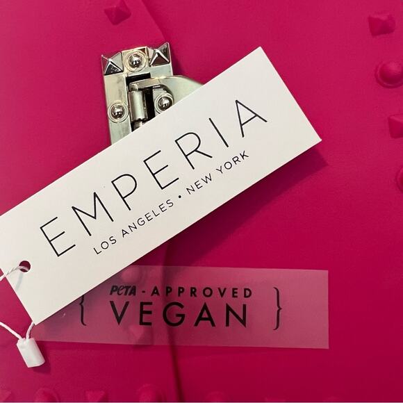 Emperia Studded Jelly Crossbody Bag Magenta Pink - Picture 4 of 4